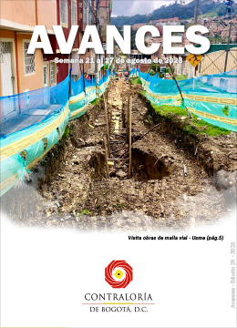 Avances 29 - del 21 al 27 de agosto de 2023