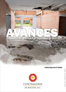 Avances 30 - del 28 de agosto al 3 de septiembre de 2023