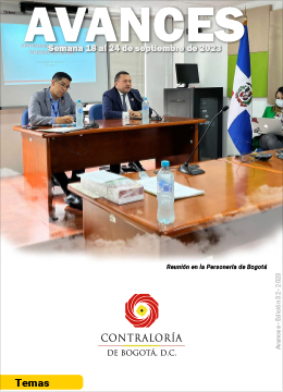 Avances 32 - del 18 al 24 de septiembre de 2023