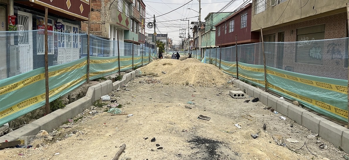 Imagen de obra adelantada por FDL de Bosa. Imagen de obra adelantada por FDL de Bosa.