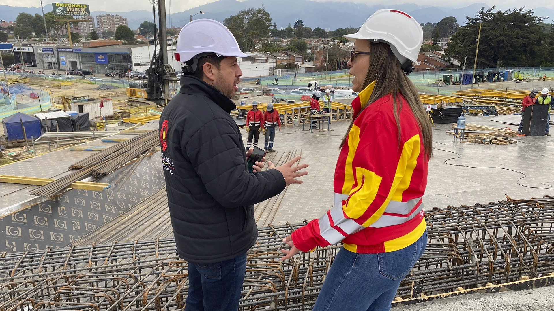 La visita a esta obra se hizo para verificar el estado de la estructura ubicada en el noroccidente de Bogotá.