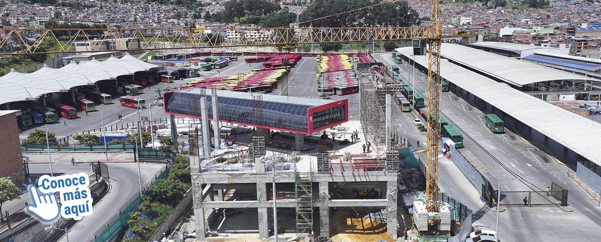 Visita a obras de TransMiCable en San Cristóbal.