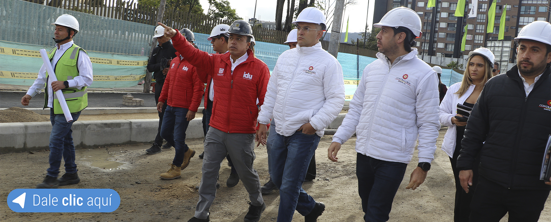 Recorrido por obras de avenida 68.