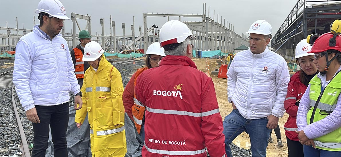 Imagen del Contralor en el Patio Taller del Metro, Localidad de Bosa.