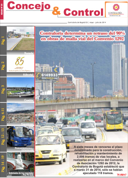 Concejo & Control 25 mayo – julio 2014