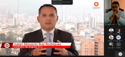Imagen del Contralor de Bogotá, D.C. Julián Mauricio Ruiz