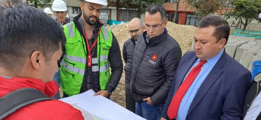 Visita del Contralor de Bogotá a obras en el sur y el noroccidente de la ciudad
