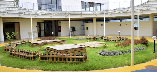 Foto del Colegio Jaime Niño Díez, predio Lombardía, localidad de Suba