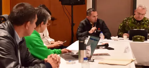 Imagen del Contralor de Bogotá en el Consejo de Seguridad
