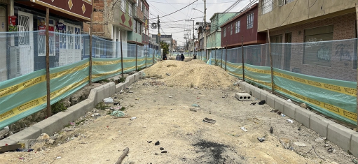 Imagen de obra adelantada por FDL de Bosa.