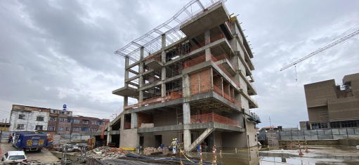 Imagen de la obra de la Alcaldía Local de Mártires.