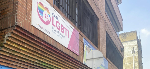 Fachada de la Casa LGBTI Diana Navarro.